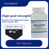 ECO-Fluorine free waterproofing agent is suitable for various textile fabrics