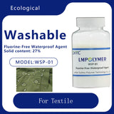 DWR fluorine free waterproof agent suitable for textile manufacturers