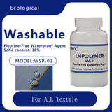 Handheld white light, DWR, does not change fabric color, fluorine free waterproof