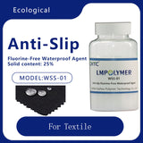 Non slip and non fluorinated waterproofing agent suitable for low-density fabric manufacturers